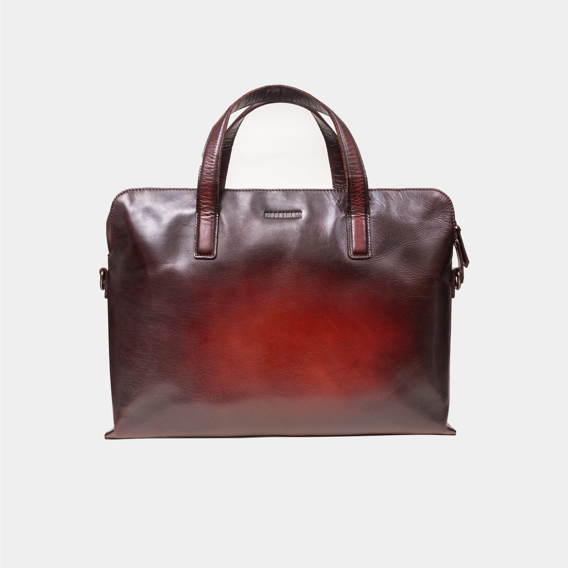 Moonshaft Classic Briefcase in Maroon